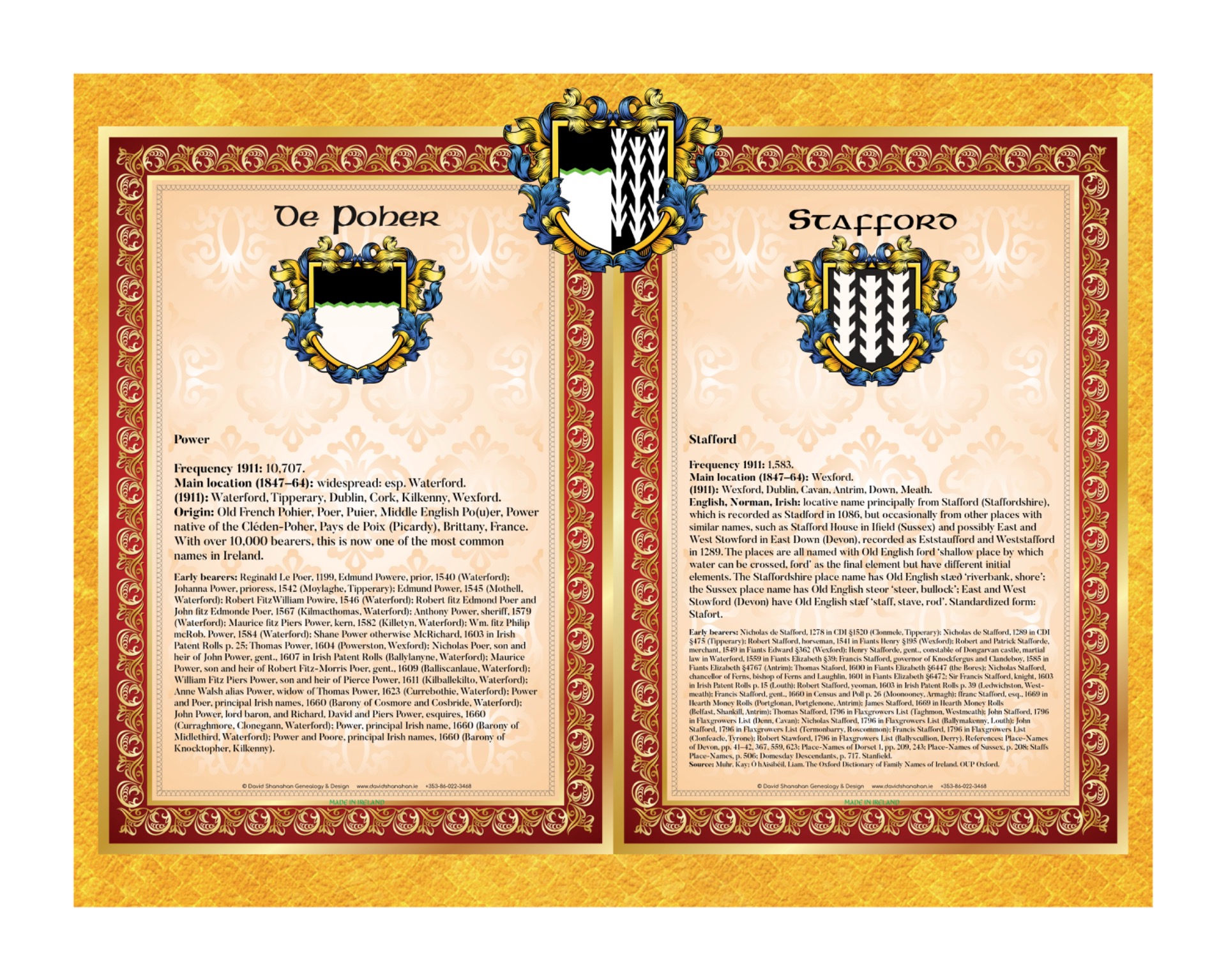 Power Stafford Family History Document